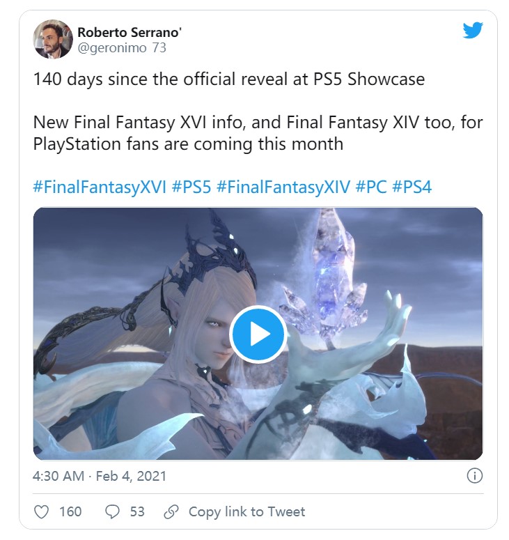 传《最终幻想16》将在本月公布新的游戏细节