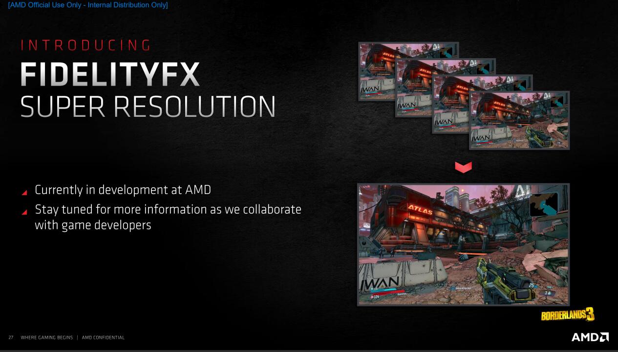 对抗DLSS！AMD的FidelityFX超分辨率技术预计将于春季登场