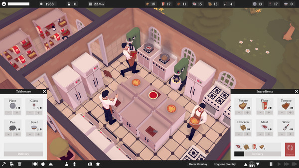 Steam餐厅模拟游戏《TasteMaker: Restaurant Simulator》特别好评