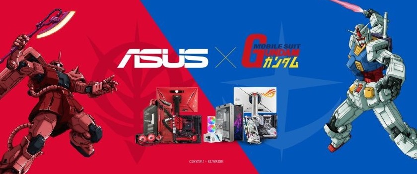 华硕日本联动《高达》推游戏PC 首批6种配件将于2月26日发售