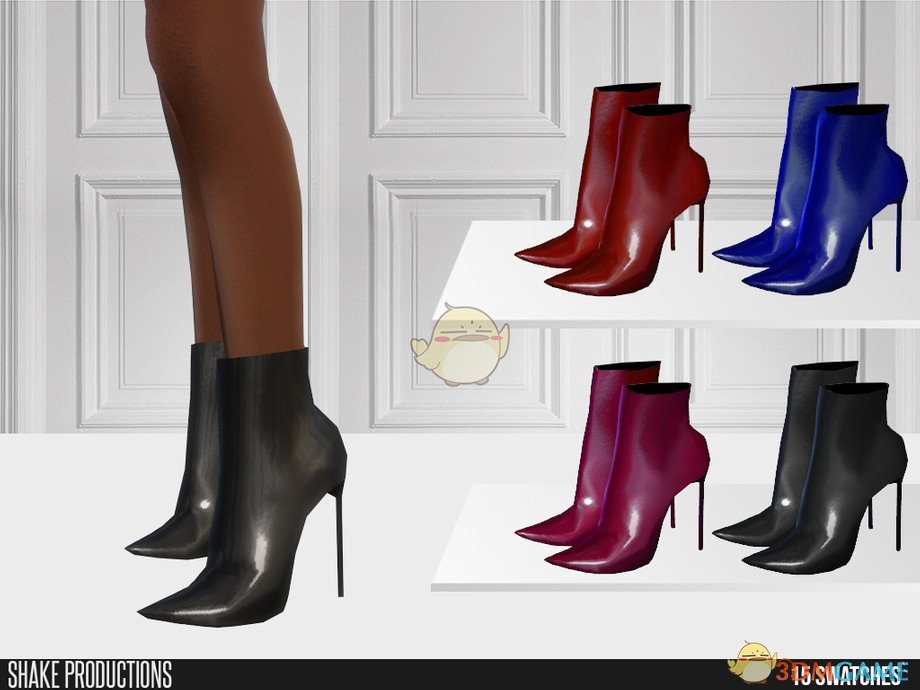 《模拟人生4》女性时尚的高跟皮靴MOD
