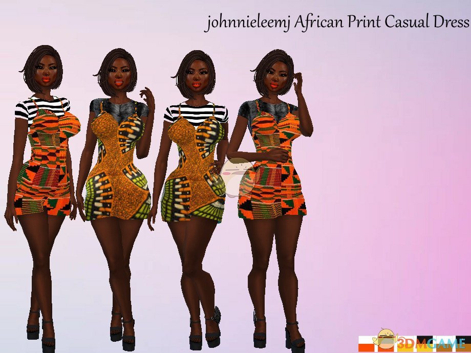 《模拟人生4》非洲风格休闲服装MOD