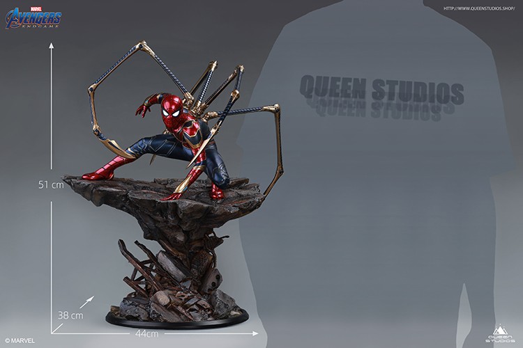 皇后工作室《复仇者联盟：终局之战》钢铁蜘蛛侠1/4全身雕像 售价3999元起