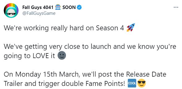 《糖豆人》第四季预告3月15日发布 将开启双倍声望