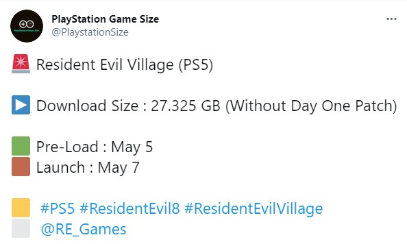 《死化危缓8》PS5版容量暴光 5月5日开启预载