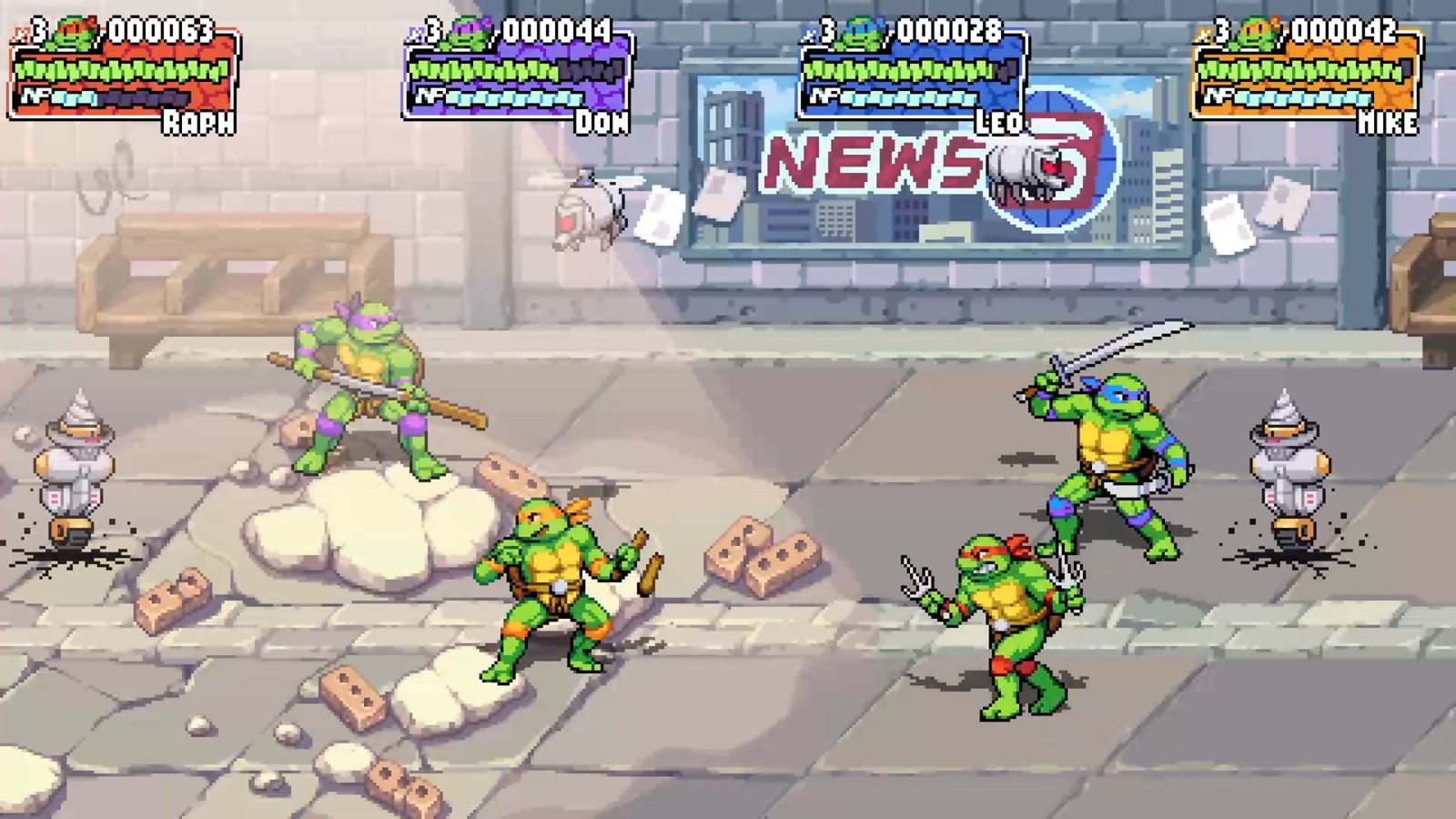 横版动作游戏《忍者神龟：施莱德的复仇》上架Steam