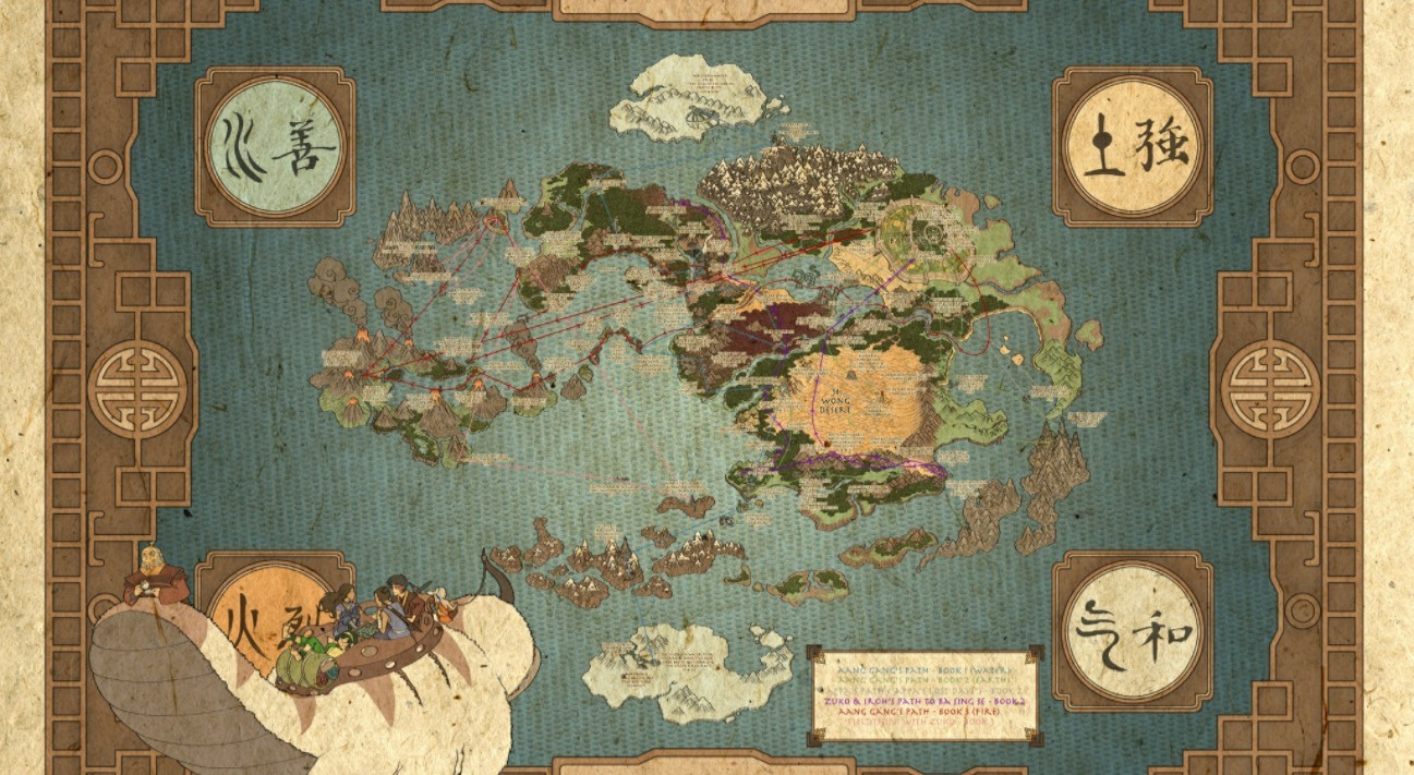 《Wallpaper Engine》古风幻想世界地图动态壁纸