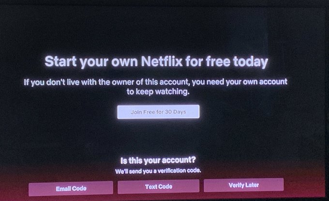 Netflix加强账号分享管制 他人或需验证码才能登入