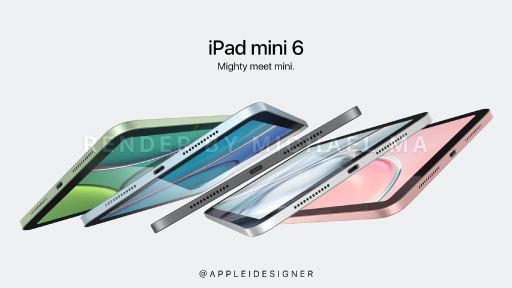 苹果iPad mini 6最新渲染图曝光：采用8.4寸全面屏