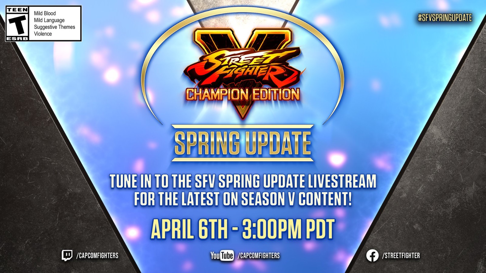 Capcom将于4月7日曲播《街头霸王5》春季更新内容