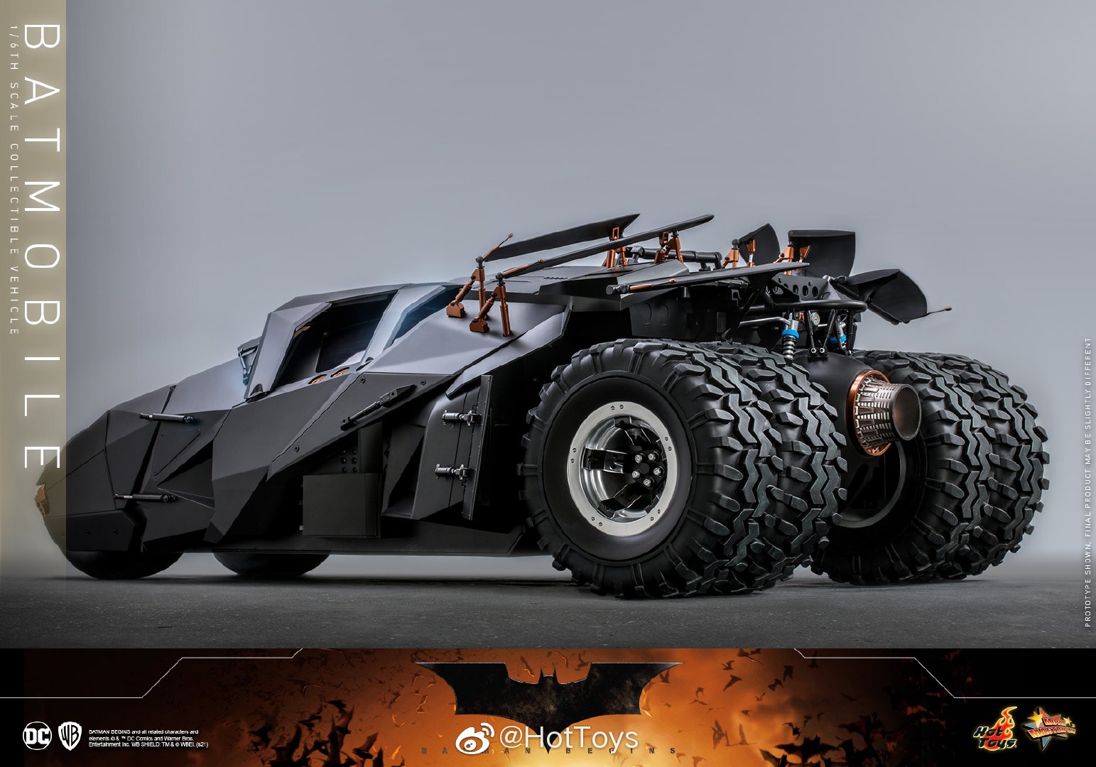 Hottoys诺兰版蝙蝠车1/6模型 售价3980元
