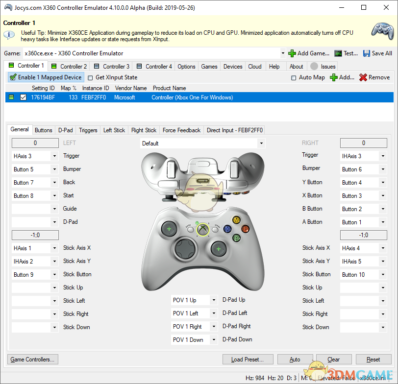 《Xbox360控制模拟器》最新版[4.17.15.0]