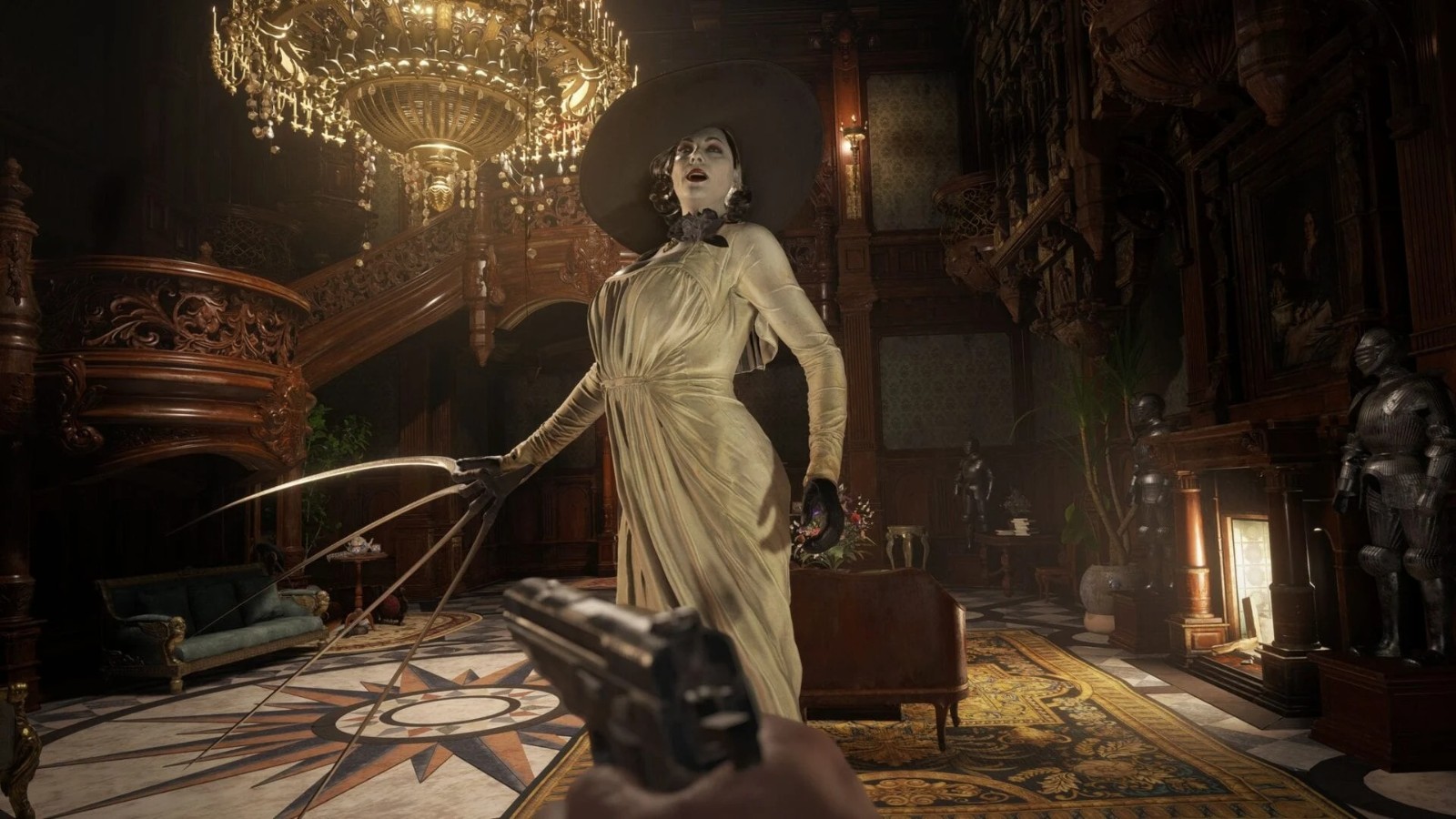 《生化危机8》游戏新截图欣赏 吸血鬼夫人好胸悍！