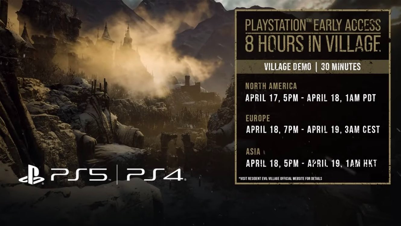 《生化危机8》新体验版今天下午5点开启 PS4和PS5玩家可抢先体验