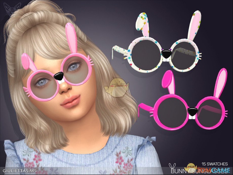 《模拟人生4》小女孩可爱兔子眼镜MOD