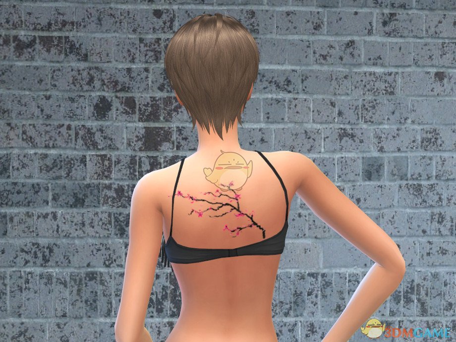 《模拟人生4》樱花彩色纹身MOD