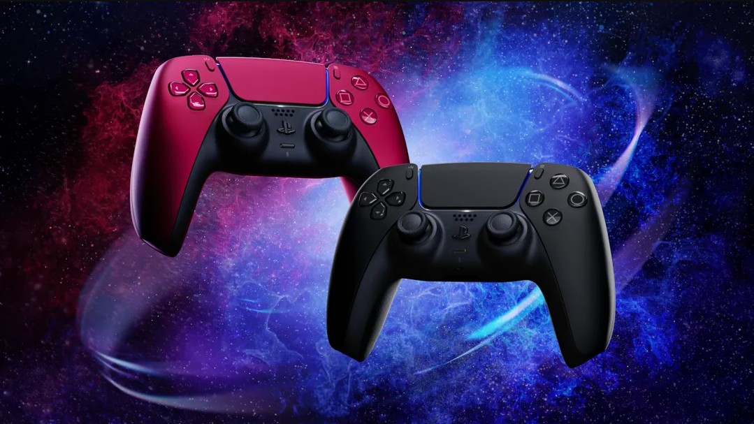 索尼公布新配色PS5手柄：午夜黑和星尘红