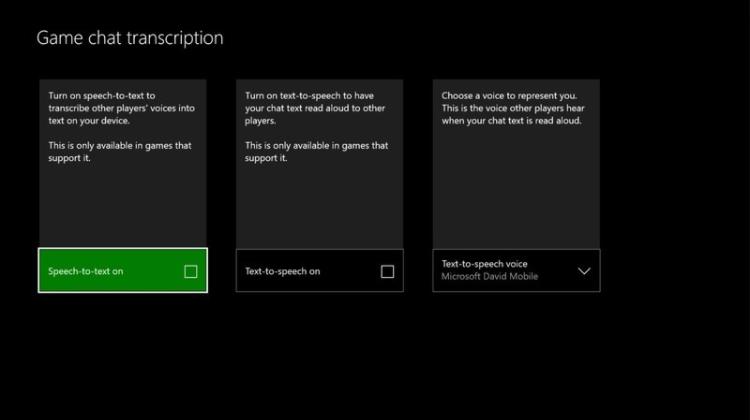 Xbox聊天室上线新功能：音转文，文配语音
