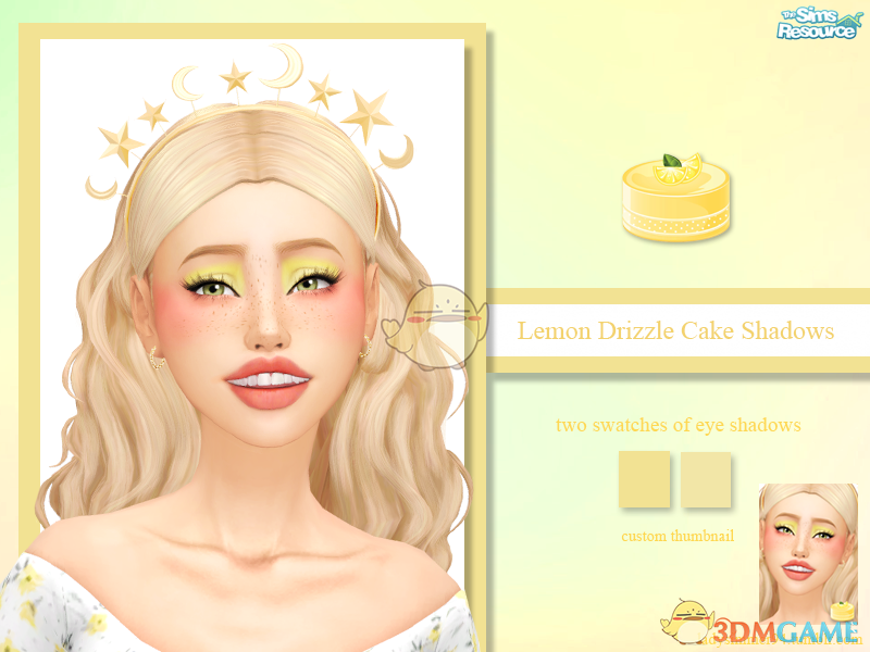 《模拟人生4》柠檬蛋糕眼影MOD