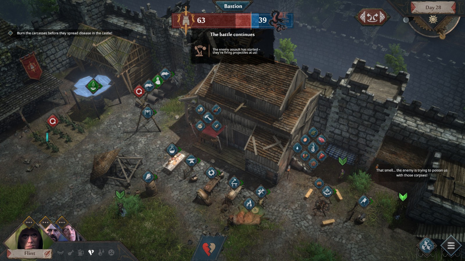 生存模拟经营游戏《征服的荣耀：围城》现已发售