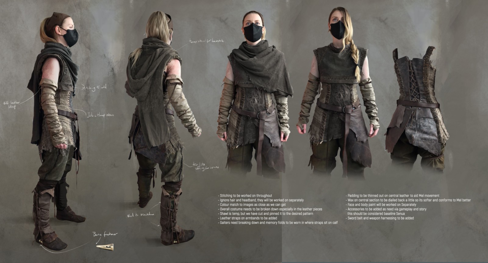《地狱之刃2：塞娜的献祭》女主角新版服装设计公开