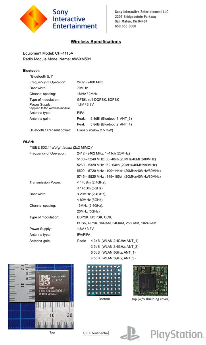 官方文件曝光新型号PS5主机：CFI-1115A
