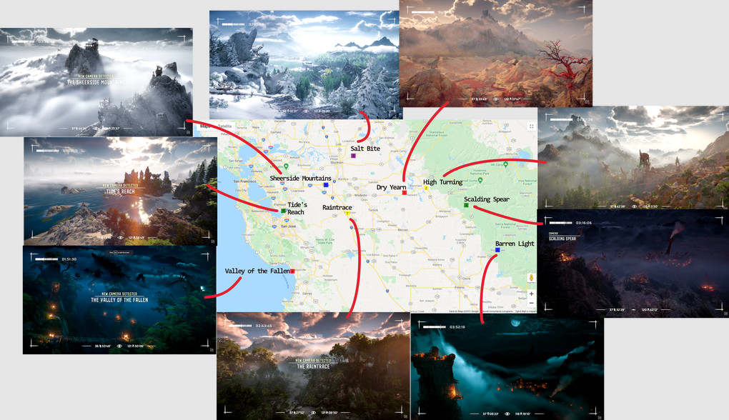 《地平线：西部禁域》非常大 世界地图规模曝光