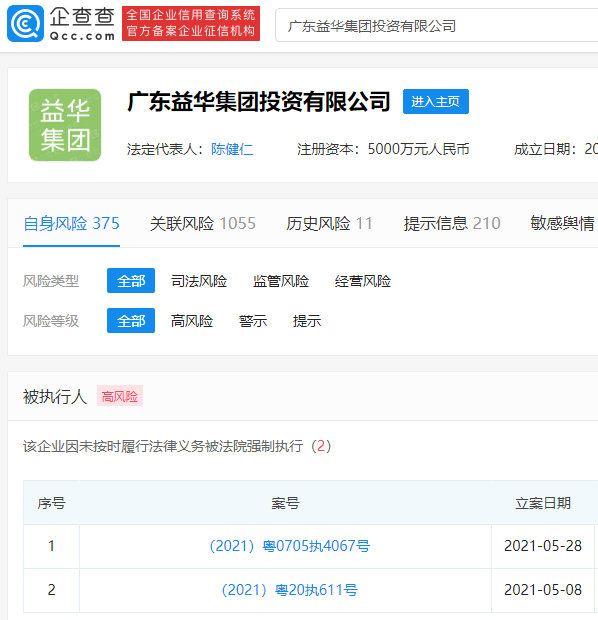 小霸王被法院强制实止1.1亿元，法人代表被限制下消耗