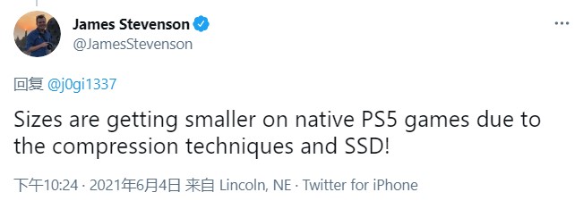 《瑞奇与叮当：分离》新容量33GB 得益于PS5压缩技术