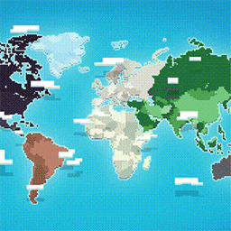 《Wallpaper Engine》像素世界地图动态壁纸