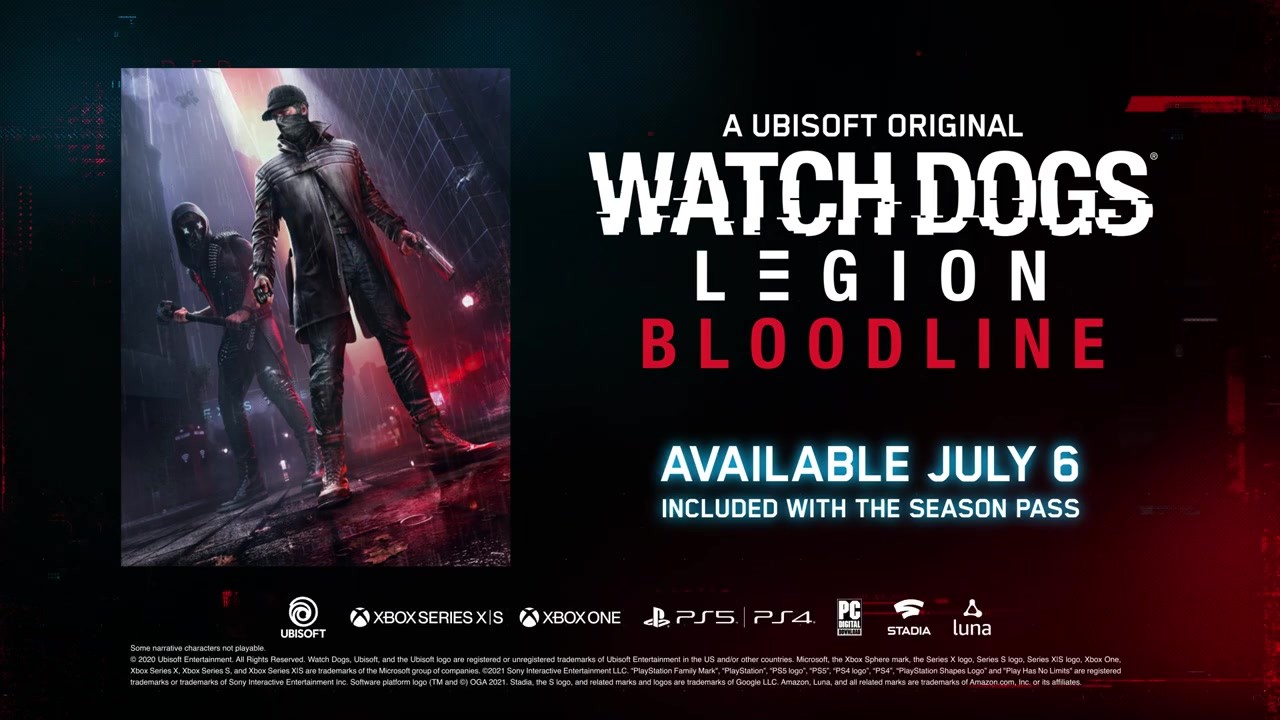 E3 2021：《看门狗：军团》DLC“血统”7月6日推出