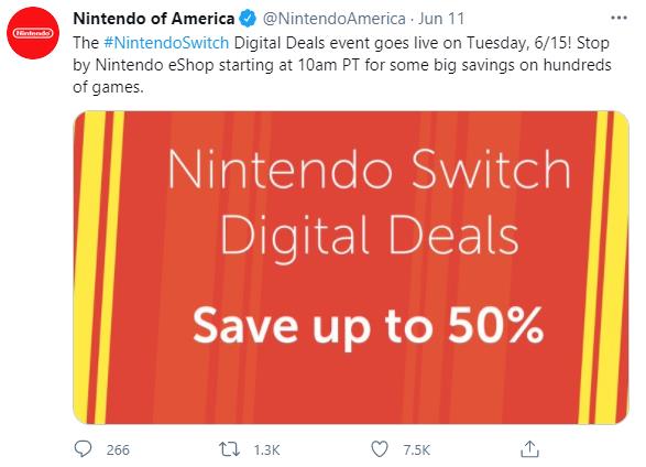 看完就来买 任天堂Switch夏季大促6月16日开始