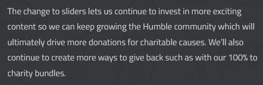 Humble Bundle再次改变慈善包分成 自己将至少获得15%~30%
