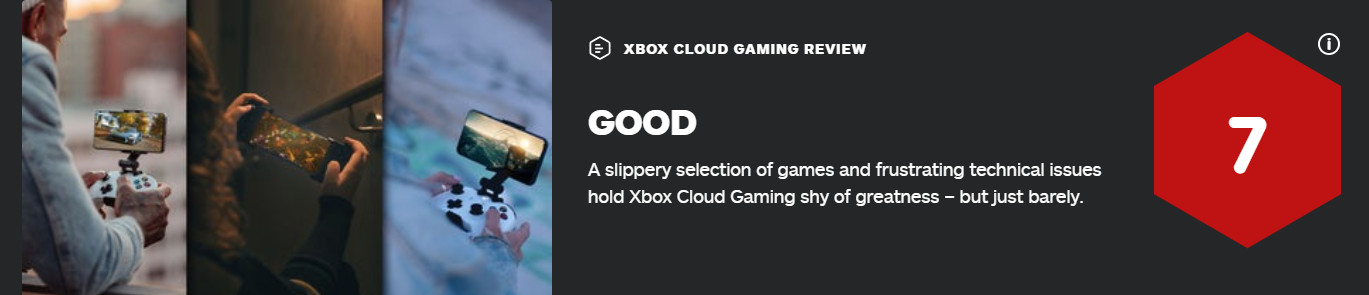 Xbox云游戏IGN 7分 目前还存在一些问题使其不够优秀