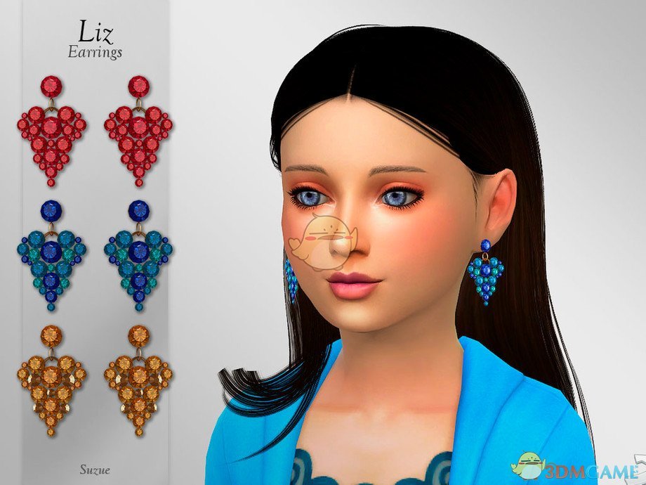 《模拟人生4》儿童的水晶葡萄耳环MOD