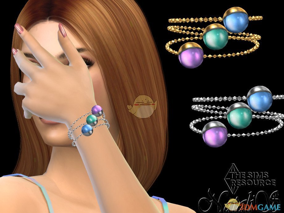 《模拟人生4》女性三圆珠手链MOD