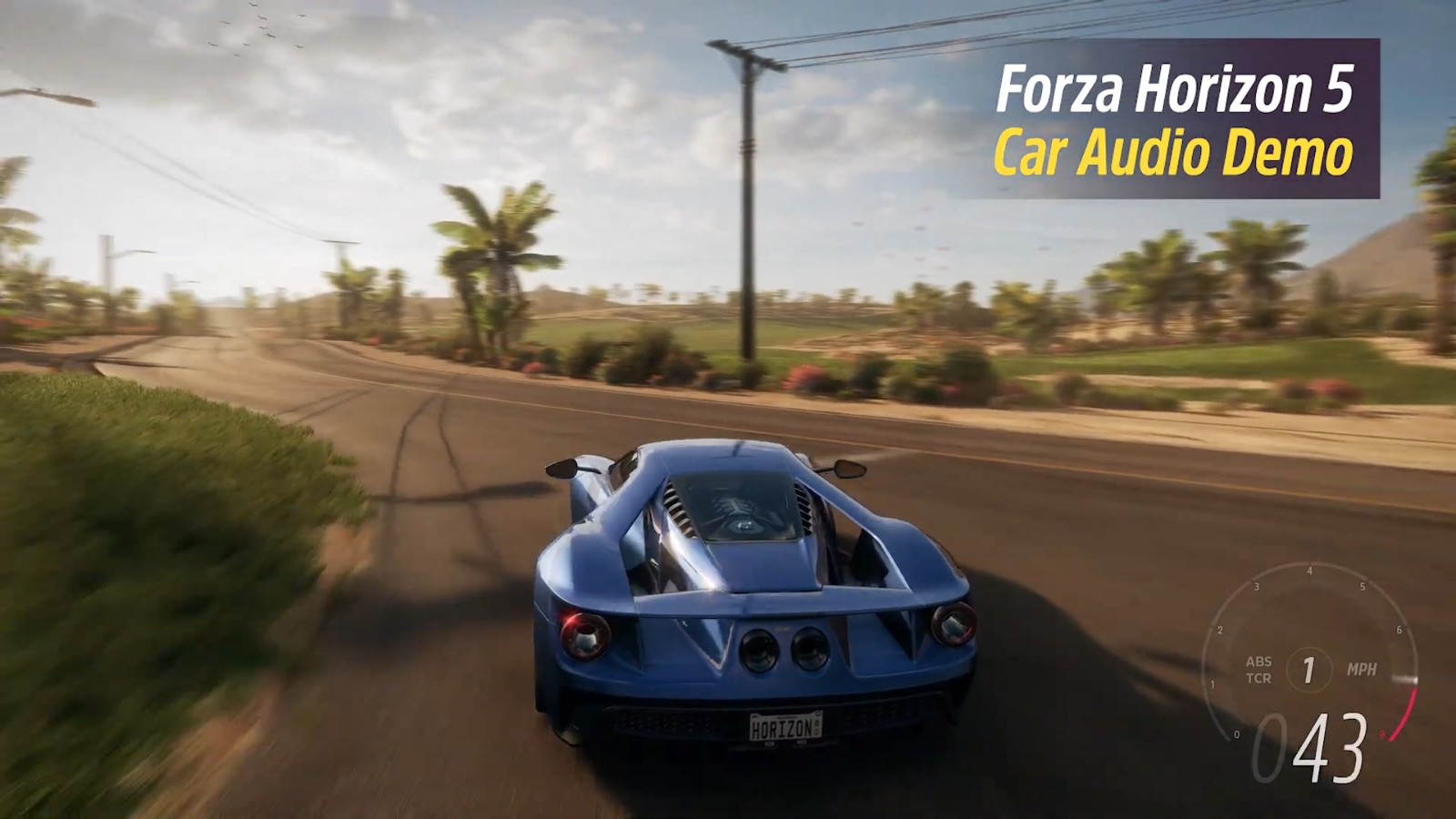 《极限竞速：地平线5》全新演示 展示游戏内汽车音效