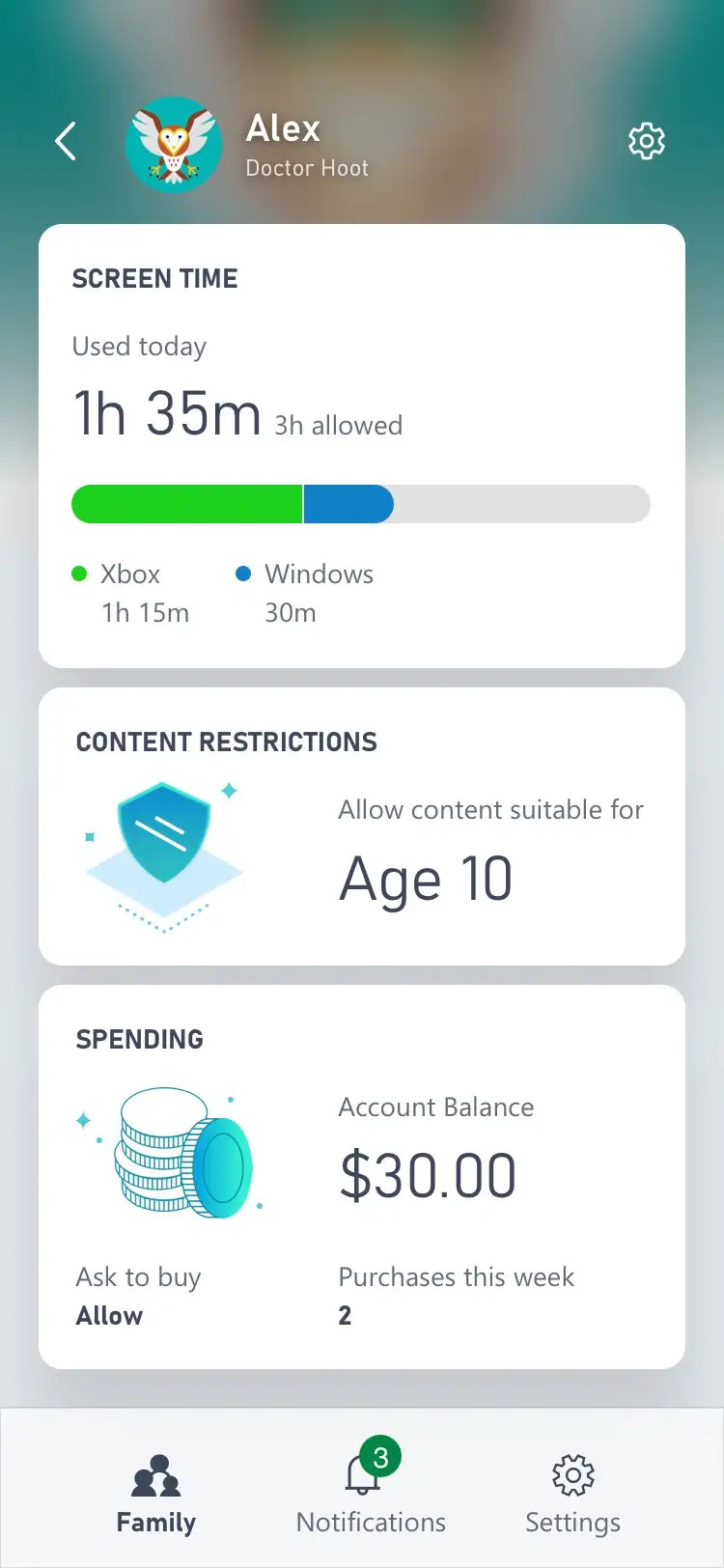 Xbox家庭App更新后家长可以监管孩子游戏氪金