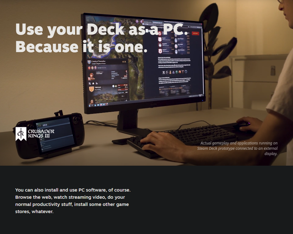 Epic总裁对Steam Deck手持PC游戏机赞赏有加