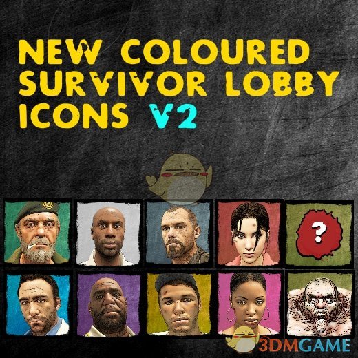 《求生之路2》新的彩色幸存者图标MOD