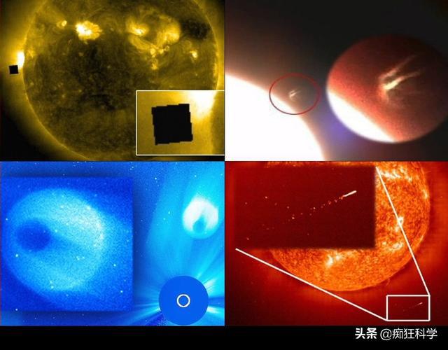 NASA正在太阳4周又支现巨型球状UFO 曲径足有天球的10倍？