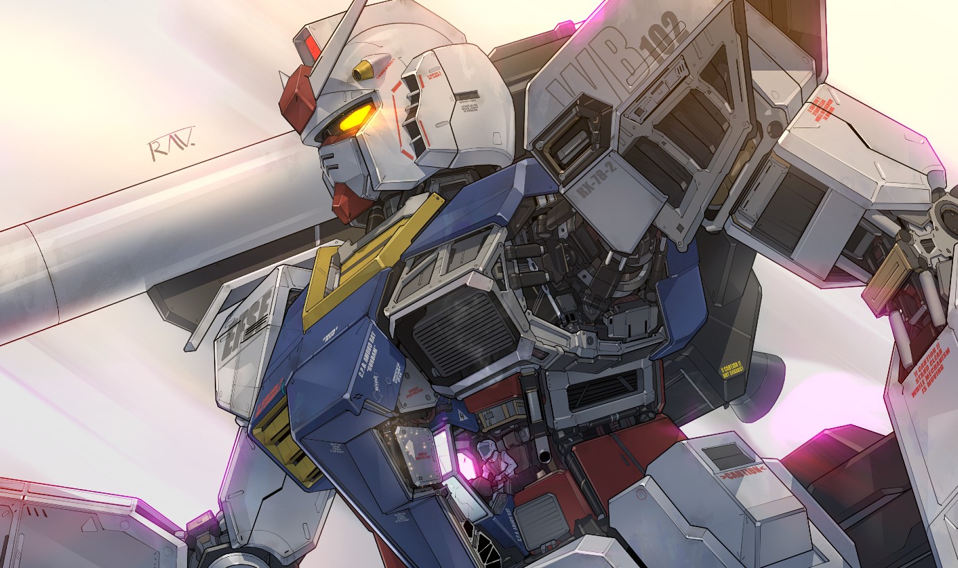 《Wallpaper Engine》RX-78元祖高达绘图动态壁纸