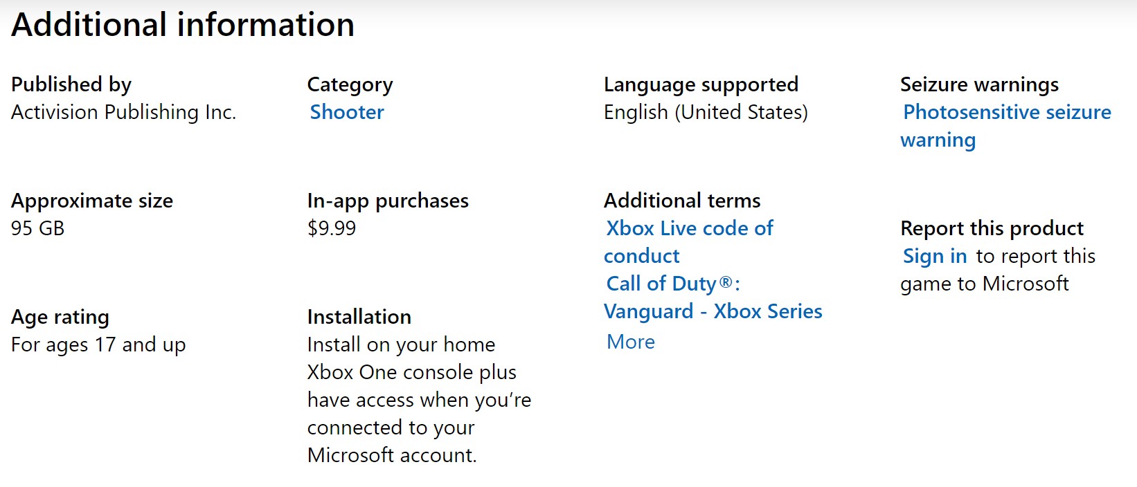 曝Xbox Series X/S版《使命召唤18》容量95GB 正式版将于11月5日发售