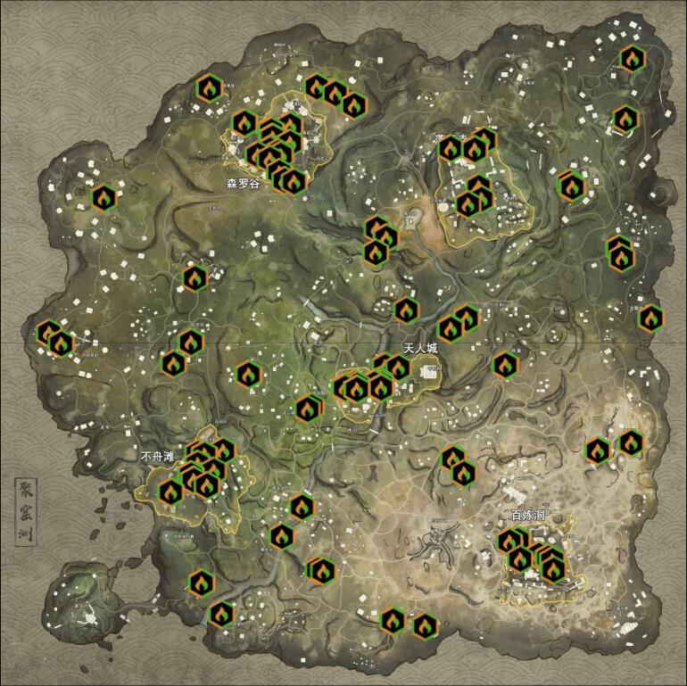 《永劫无间》地图金绿堆固定资源点介绍