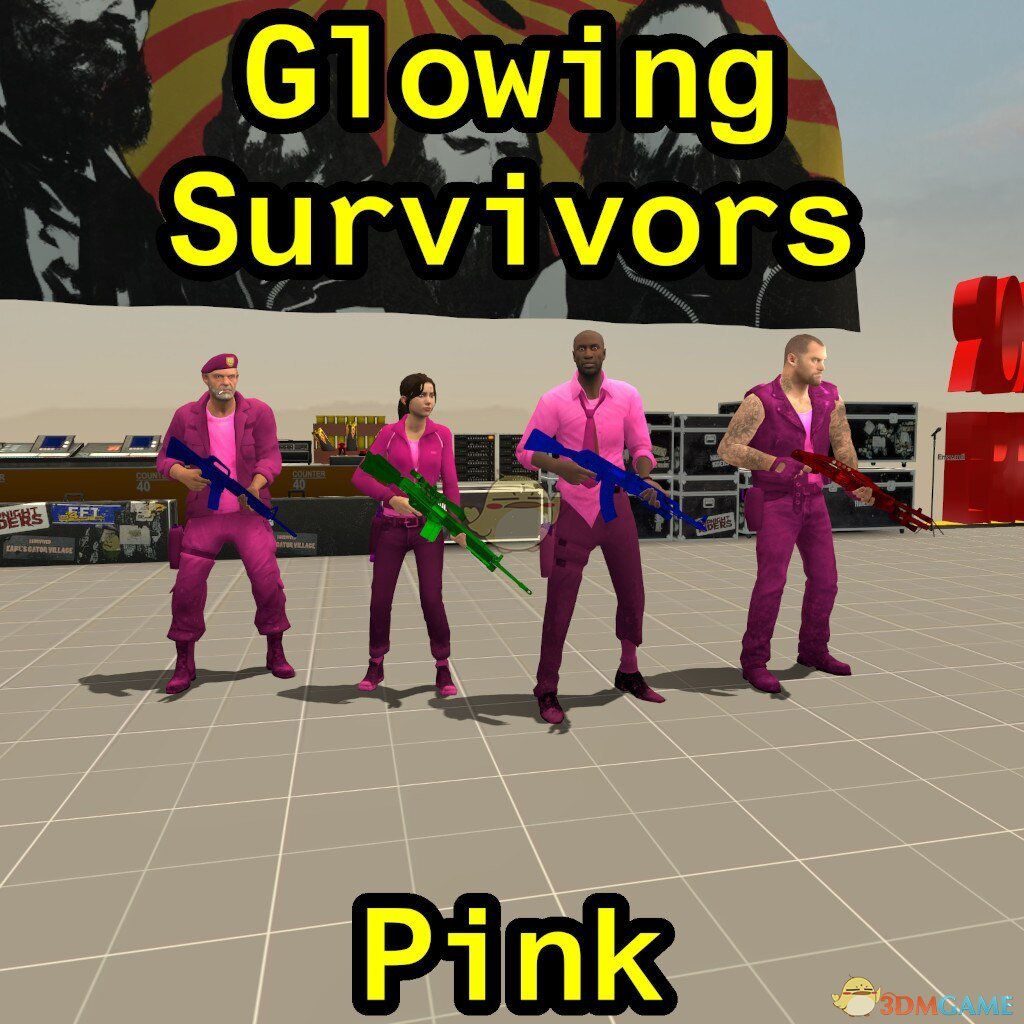 《求生之路2》发光粉红色服装MOD