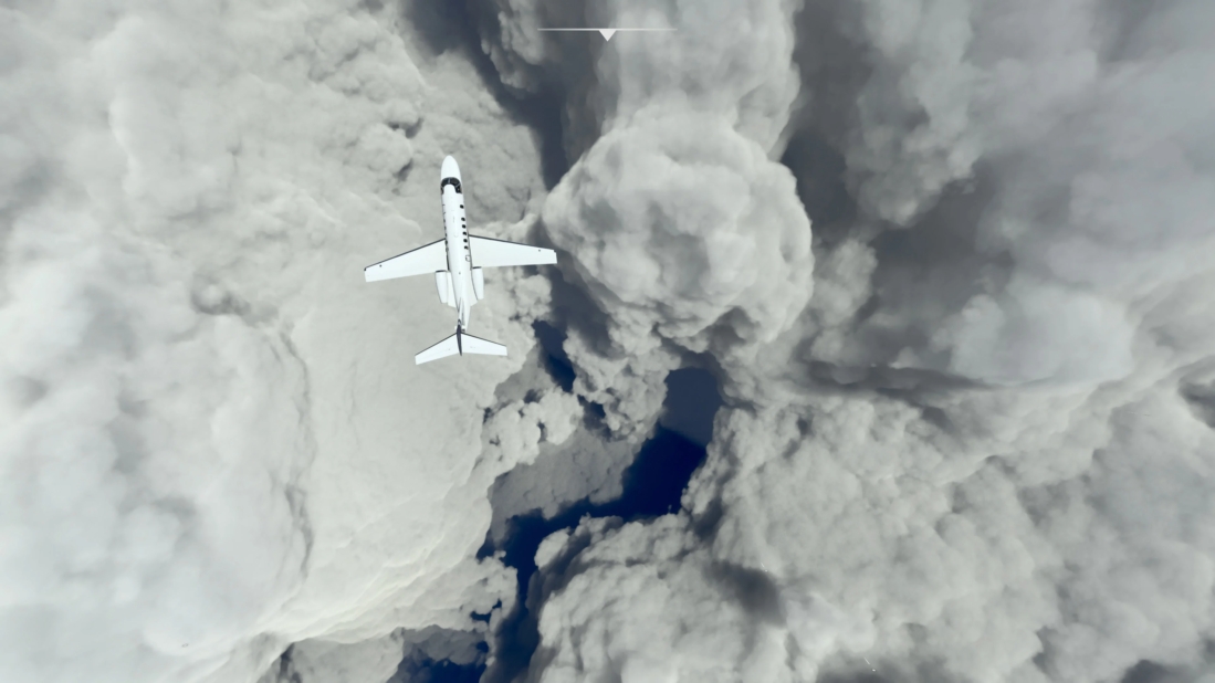 应用《微软飞翔模仿》玩家近距离不雅不雅不雅察飓风艾达