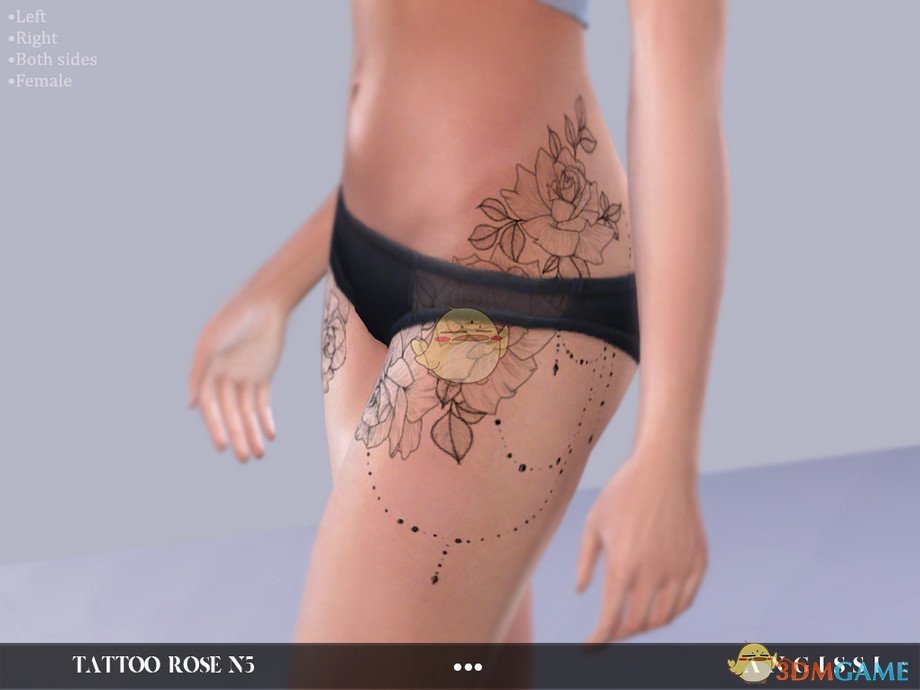 《模拟人生4》美丽印花腿部纹身MOD