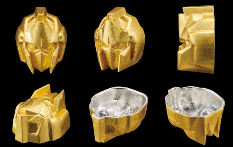 《高达》主题夏亚座机百式传统酒器公开 匠人打造金箔加身