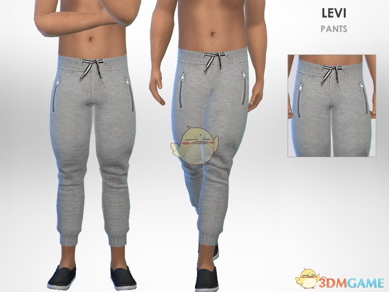 《模拟人生4》男性宽松系带运动裤MOD