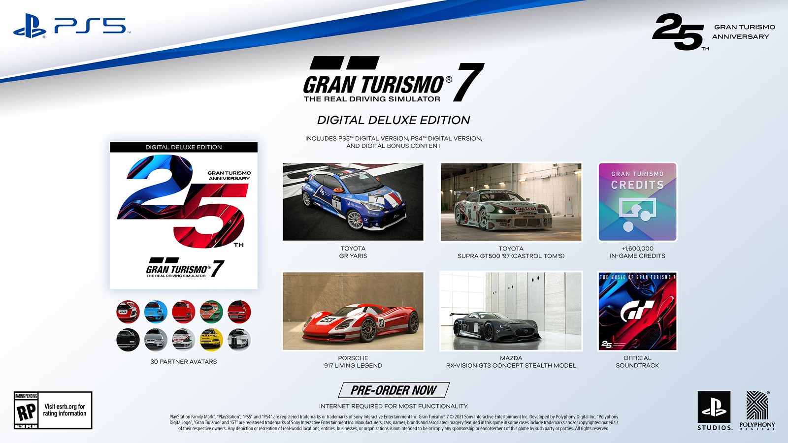 《GT赛车7》预购详情公开 PS4玩家可花10美元升至PS5版